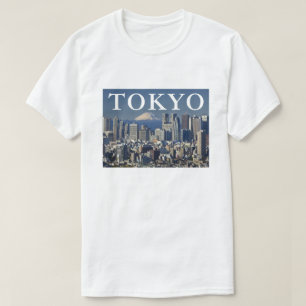 Mount Fuji Skyline Stadtbezirk Shinjuku Tokio Ja T-Shirt