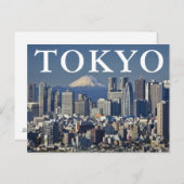 Mount Fuji | Tokio Japan | Happy Birthday Postkarte (Vorne/Hinten)