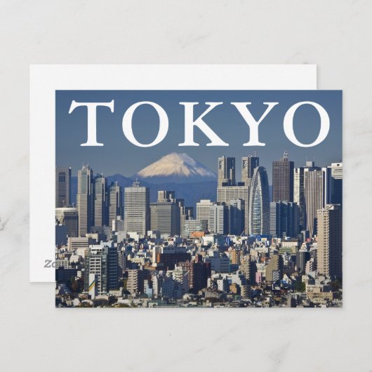 Mount Fuji | Tokio Japan | Vielen Dank Postkarte (Vorne/Hinten)