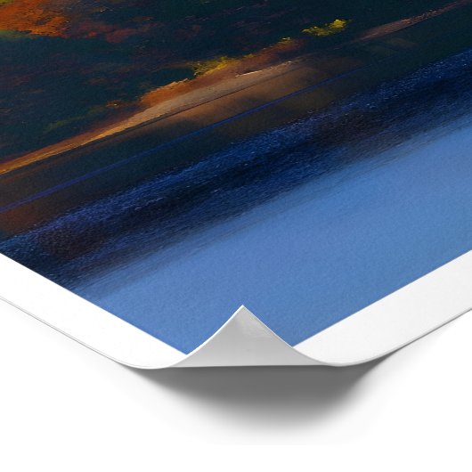 Mount Fuji Travel Poster (Ecke)