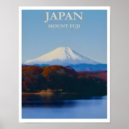 Mount Fuji Travel Poster (Vorne)