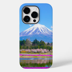 Mount Fuji Trees und Blume Case-Mate iPhone 14 Pro Hülle