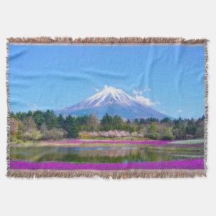 Mount Fuji Trees und Blume Decke