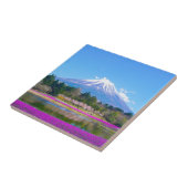 Mount Fuji Trees und Blume Fliese (Seite)