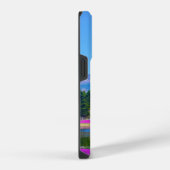 Mount Fuji Trees und Blume iPhone Hülle (Rechte Seite)