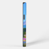 Mount Fuji Trees und Blume iPhone Hülle (Rechte Seite)