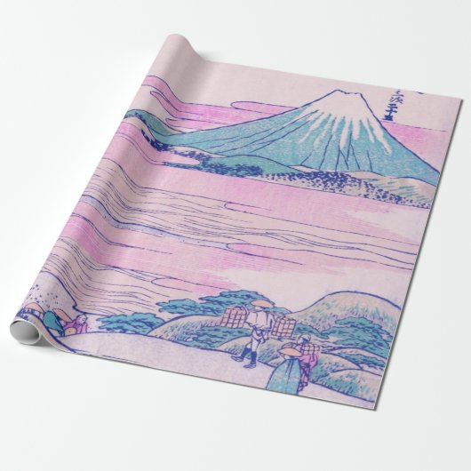Mount Fuji Ukiyo-e Japanische Vintage Kunst Geschenkpapier (Ungerollt)