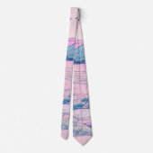 Mount Fuji Ukiyo-e Japanische Vintage Kunst Krawatte (Rückseite)