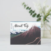 Mount Fuji Ukiyo-e von Hokusai, Japanisch Postkarte (Stehend Vorderseite)