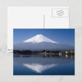 Mount Fuji und Reflexion im Kawaguchi-See, Japan Postkarte (Vorne/Hinten)