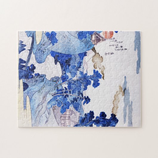 Mount Fuji View from the Hot Springs of Hakone Puzzle (Horizontal)