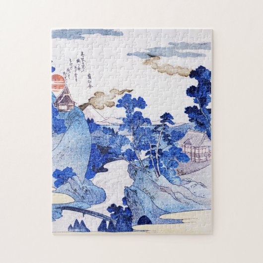 Mount Fuji View from the Hot Springs of Hakone Puzzle (Vertikal)