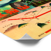 Mount Fuji Vintag Japanisch Poster (Ecke)