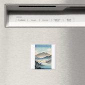 Mount Fuji Vintage Orignal Artist's Design Magnet (In Situ (Geschirrspüler))