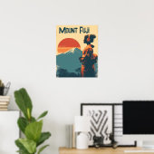 Mount Fuji vintage Poster (Heimbüro)