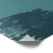 Mount Fuji vintage Poster (Ecke)