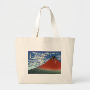 Mount Fuji Volcano Japan Malerei Jumbo Stoffbeutel