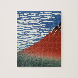 Mount Fuji Volcano Japan Malerei Puzzle