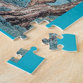 Mount Fuji vom See Yamanaka, Druck von H.Takahashi Puzzle (Seite)