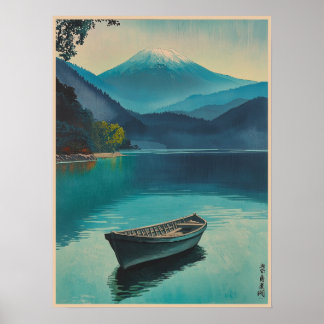 Mount Fuji vom See Yamanaka Poster
