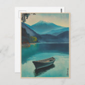 Mount Fuji vom See Yamanaka Postkarte (Vorne/Hinten)