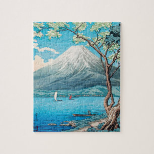 Mount Fuji vom See Yamanaka von Hiroaki Takahashi Puzzle
