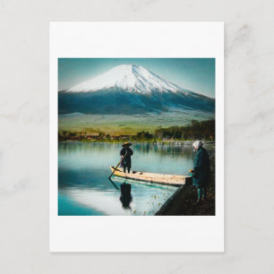 Mount Fuji vom Yamanaka-See 富士 Vintage Postkarte
