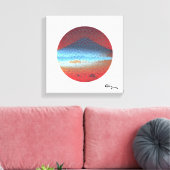 Mount Fuji White von Rofey Leinwanddruck (Insitu (Wohnzimmer))