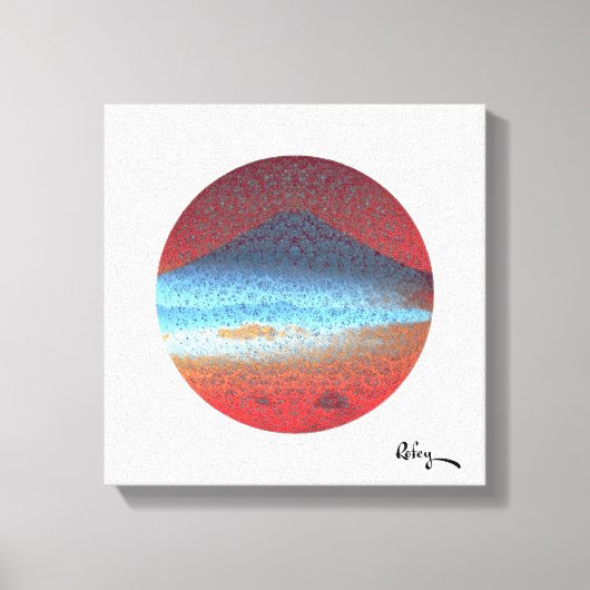 Mount Fuji White von Rofey Leinwanddruck (Vorderseite)