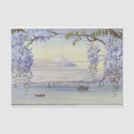Mount Fujiyama Japan Wysteria von Marianne North Seidenpapier