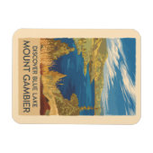 Mount Gambier Australia Illustration Travel Art Magnet (Horizontal)