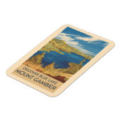 Mount Gambier Australia Illustration Travel Art Magnet (Linke Seite)