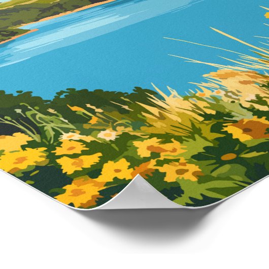 Mount Gambier Australia Reisen Vintag Poster (Ecke)