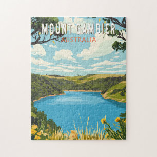 Mount Gambier Australien Reise Kunst Vintage Puzzle
