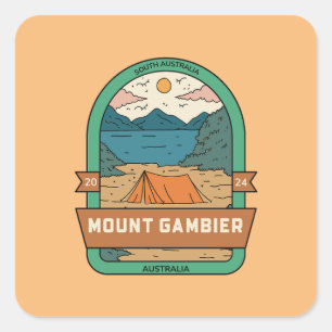 Mount Gambier, Südaustralien Postcard Quadratischer Aufkleber