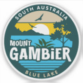 Mount Gambier, Südaustralischer Aufkleber (Vorderseite)