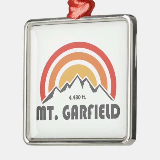 Mount Garfield New Hampshire Ornament Aus Metall (Links)