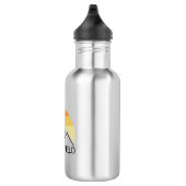 Mount Garfield New Hampshire Retro Edelstahlflasche (Rechts)