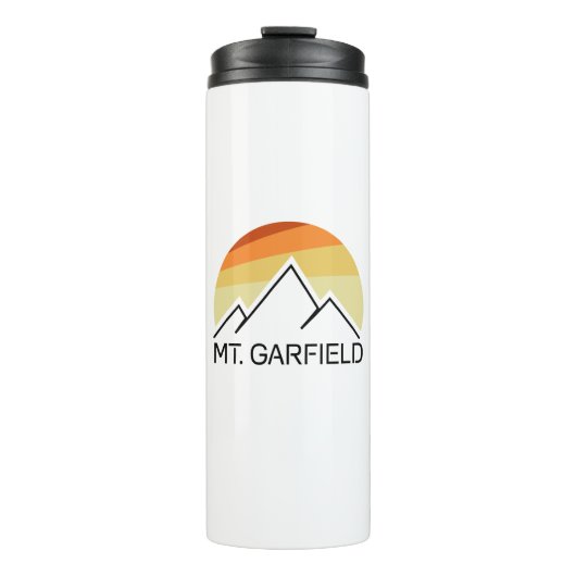 Mount Garfield New Hampshire Retro Thermosbecher (Vorderseite)