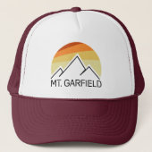 Mount Garfield New Hampshire Retro Truckerkappe (Vorderseite)
