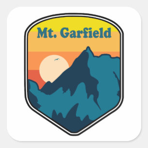 Mount Garfield New Hampshire Sonnenaufgang Quadratischer Aufkleber