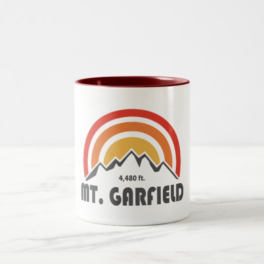Mount Garfield New Hampshire Zweifarbige Tasse (Mittel)