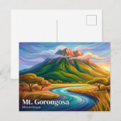 Mount Gorongosa Mosambik Postkarte (Vorne/Hinten)