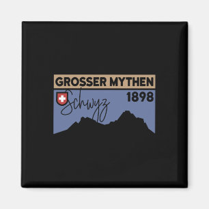 Mount Grosser Mythen Wanderung Mountainbike fahren Magnet