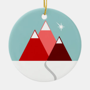 Mount Healthy Keramik Ornament