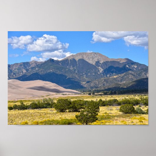 Mount Herard, Great Sand Dunes National Park, CO Poster (Vorne)