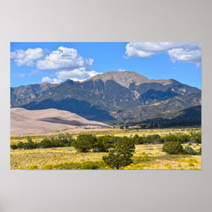 Mount Herard, Great Sand Dunes Nationalpark, CO Poster