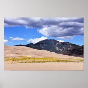 Mount Herard, Große Sanddünen, Colorado Poster