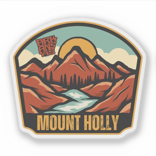 Mount Holly, Arkansas Aufkleber (Vorderseite)