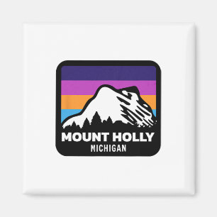 Mount Holly Michigan Skifahren Snowboarden Familie Magnet